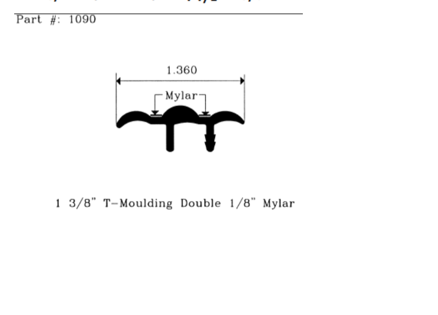 T Moldings – 1090