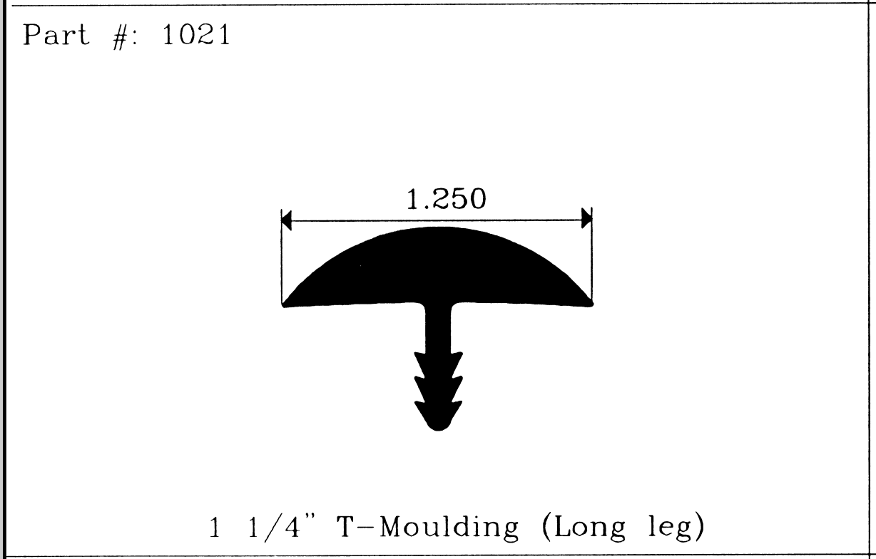 T Moldings 1021
